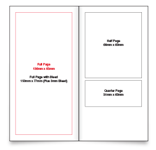 Diary Artwork Size Guide